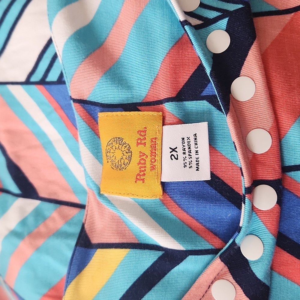 Ruby Rd.  Multicolor shirt - Picture 2 of 2